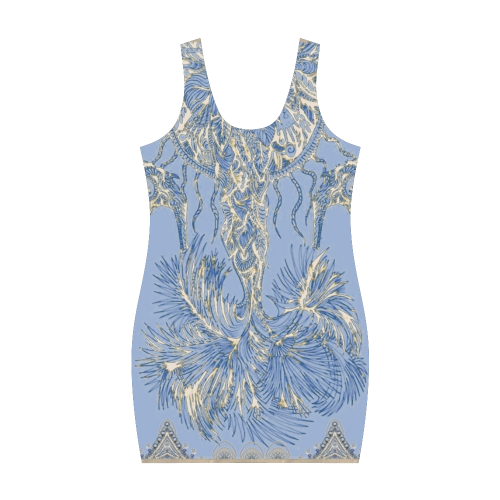 indes 1 blue Medea Vest Dress (Model D06)