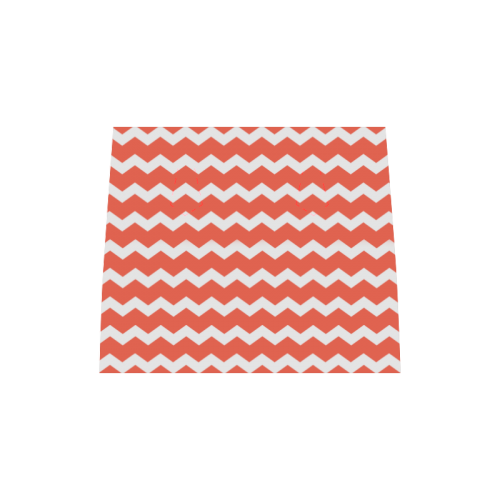 Modern Trendy Pastell Grey Orange Zig Zag Pattern Chevron Boston Handbag (Model 1621)