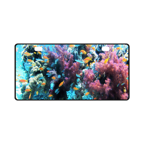 Coral Reef Saltwater Fantasy License Plate