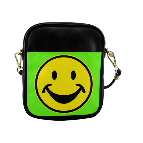 Funny yellow SMILEY for happy people Sling Bag (Model 1627)