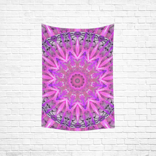 Lavender Lace Abstract Pink Light Love Lattice Cotton Linen Wall Tapestry 40"x 60"