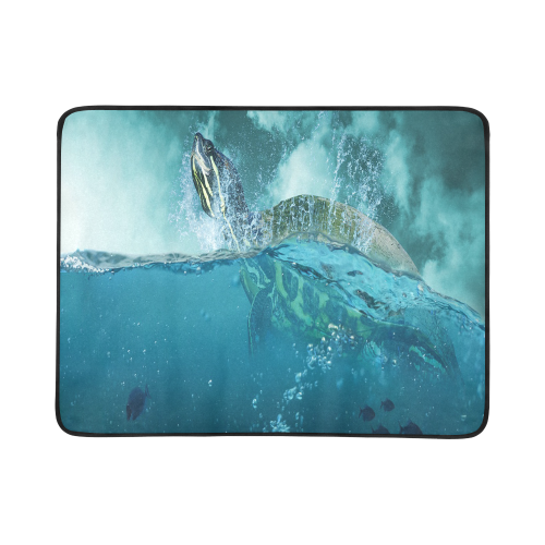 Underwater Turtle Fantasy Beach Mat 78"x 60"