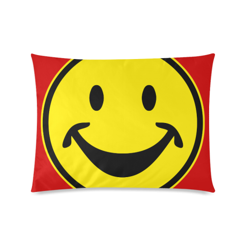 Funny yellow SMILEY for happy people Custom Zippered Pillow Case 20"x26"(Twin Sides)