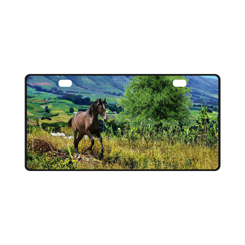 Mountain Side Gallop License Plate