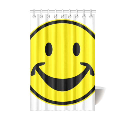 Funny yellow SMILEY for happy people Shower Curtain 48"x72"