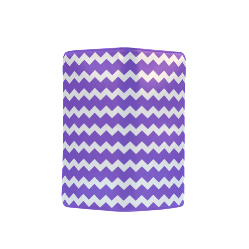 Modern Trendy Pastel Grey Lilac Zig Zag Pattern Chevron Men's Clutch Purse （Model 1638）