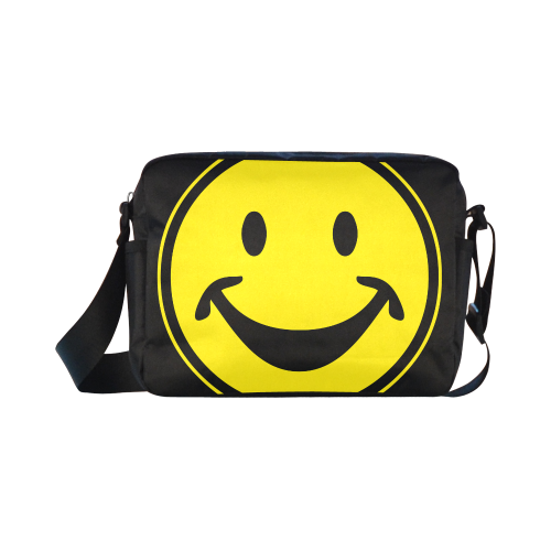 Funny yellow SMILEY for happy people Classic Cross-body Nylon Bags (Model 1632)