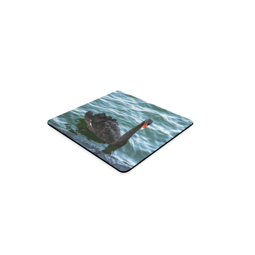 Peaceful Black Swan Square Coaster