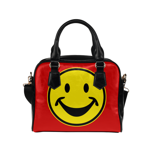 Funny yellow SMILEY for happy people Shoulder Handbag (Model 1634)