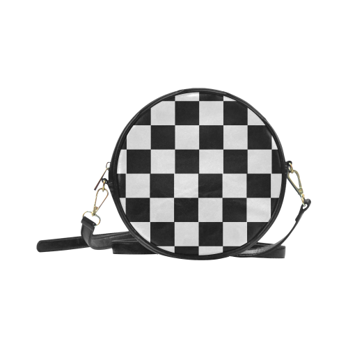 Chequered Chess Round Sling Bag (Model 1647)