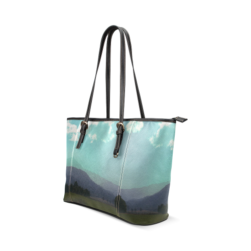 Deep Layers Leather Tote Bag/Large (Model 1640)