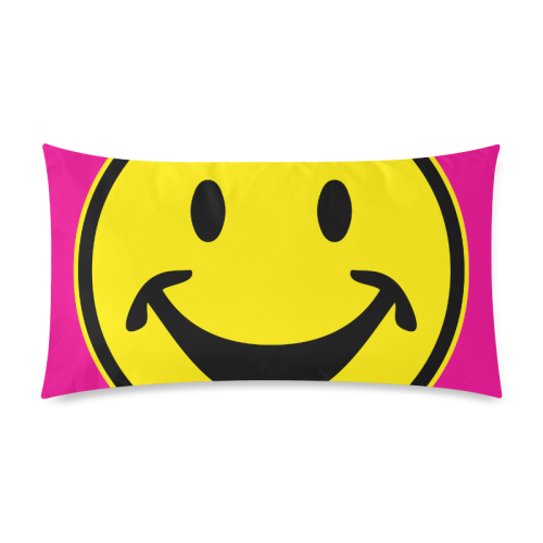 Funny yellow SMILEY for happy people Rectangle Pillow Case 20"x36"(Twin Sides)