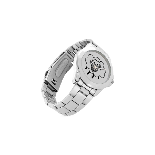 Baa Sheep Unisex Stainless Steel Watch(Model 103)