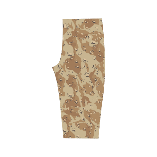 Desert Camouflage Pattern Hestia Cropped Leggings (Model L03)
