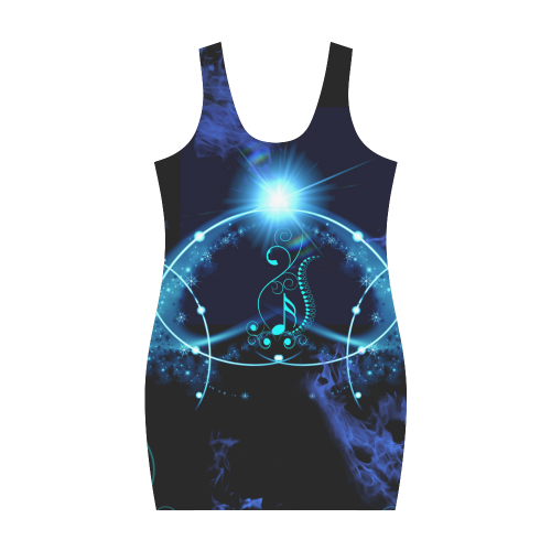 Key notes with glowing light Medea Vest Dress (Model D06)