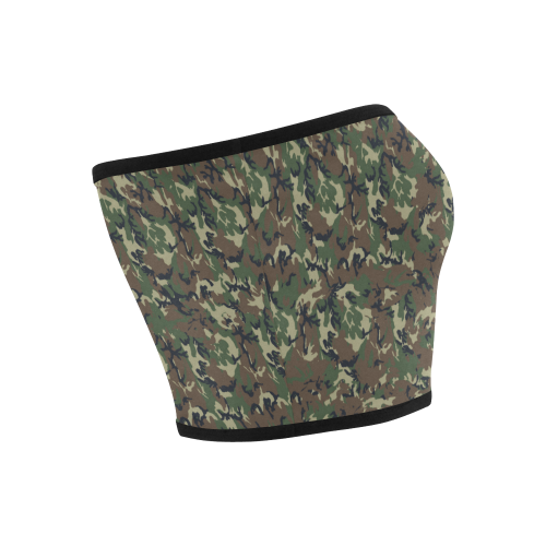 Forest Camouflage Pattern Bandeau Top