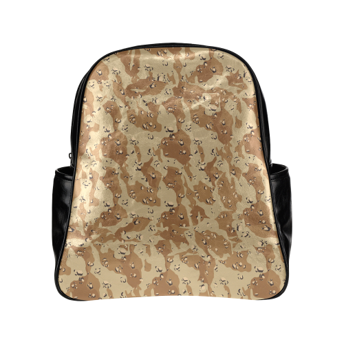 Desert Camouflage Pattern Multi-Pockets Backpack (Model 1636)