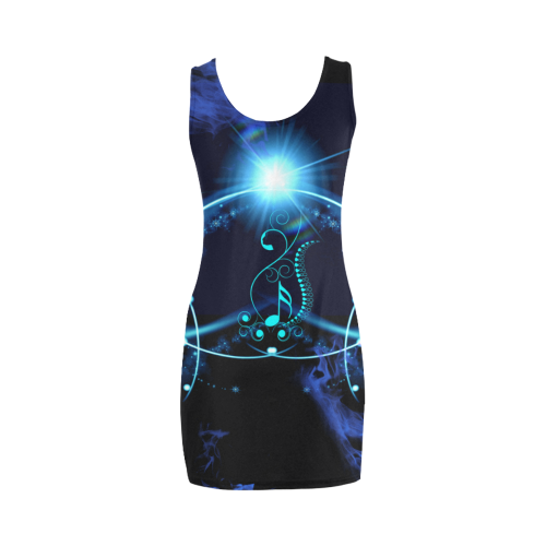 Key notes with glowing light Medea Vest Dress (Model D06)