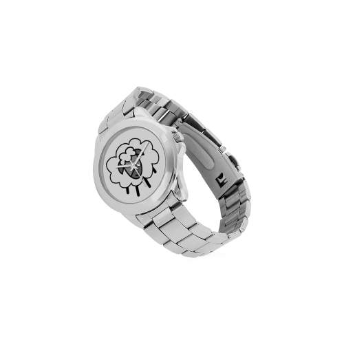 Baa Sheep Unisex Stainless Steel Watch(Model 103)