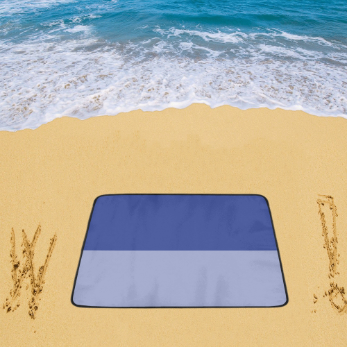 Only two colors - blue mix + your ideas Beach Mat 78"x 60"