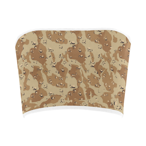 Desert Camouflage Pattern Bandeau Top
