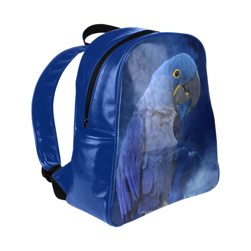 Hyacinth Macaw Multi-Pockets Backpack (Model 1636)