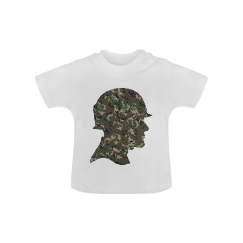Forest Camouflage Soldier Baby Classic T-Shirt (Model T30)