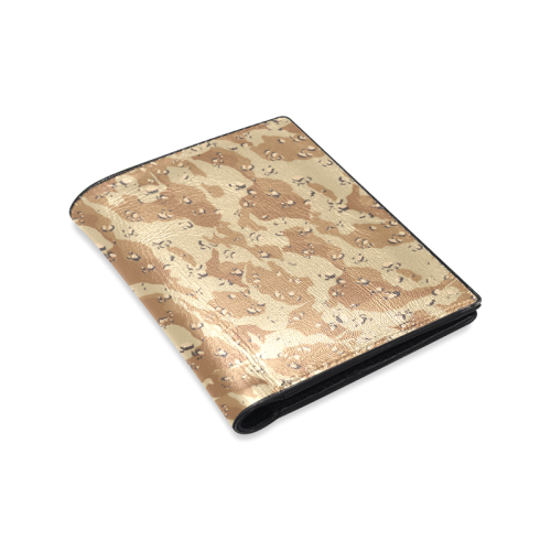 Desert Camouflage Pattern Men's Leather Wallet (Model 1612)