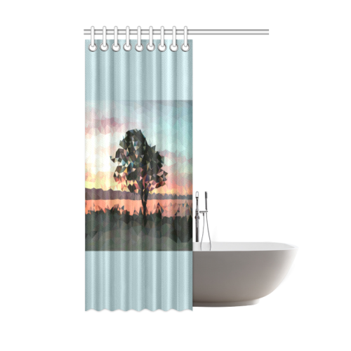 Late Lake Shower Curtain 48"x72"