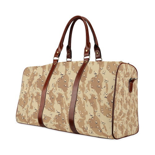 Desert Camouflage Pattern Waterproof Travel Bag/Large (Model 1639)