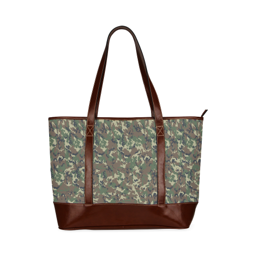 Forest Camouflage Pattern Tote Handbag (Model 1642)