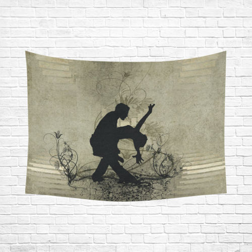 Wonderful dancing couple Cotton Linen Wall Tapestry 80"x 60"