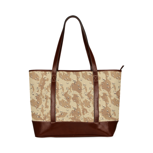 Desert Camouflage Pattern Tote Handbag (Model 1642)