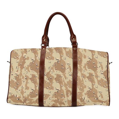 Desert Camouflage Pattern Waterproof Travel Bag/Small (Model 1639)