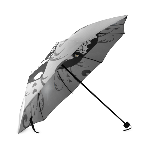 Wonderful sugar skull in black and white Foldable Umbrella (Model U01)