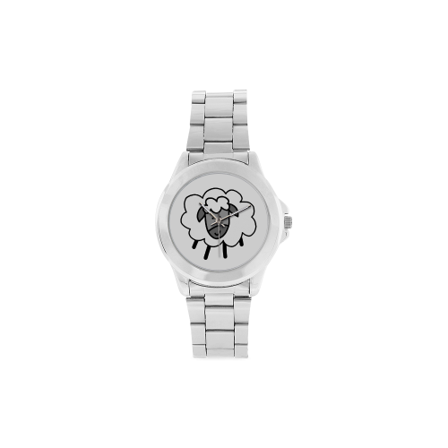 Baa Sheep Unisex Stainless Steel Watch(Model 103)