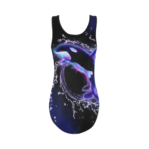 Awesome orca Vest One Piece Swimsuit (Model S04)