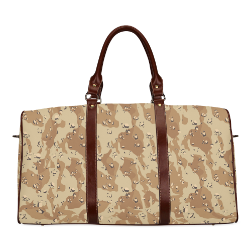 Desert Camouflage Pattern Waterproof Travel Bag/Small (Model 1639)