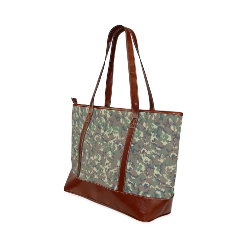 Forest Camouflage Pattern Tote Handbag (Model 1642)