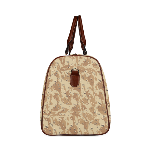 Desert Camouflage Pattern Waterproof Travel Bag/Large (Model 1639)