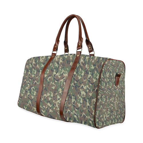 Forest Camouflage Pattern Waterproof Travel Bag/Small (Model 1639)