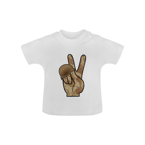 Desert Camouflage Peace Sign Baby Classic T-Shirt (Model T30)