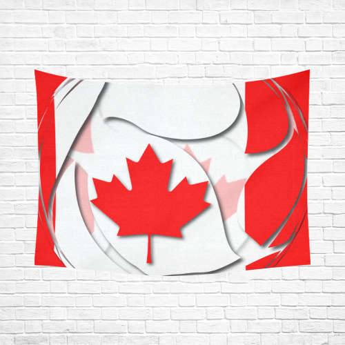 Flag of Canada Cotton Linen Wall Tapestry 80"x 60"