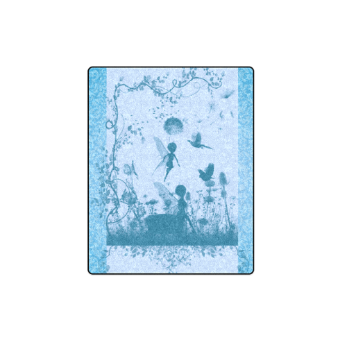 Beautiful fairy in blue colors Blanket 40"x50"
