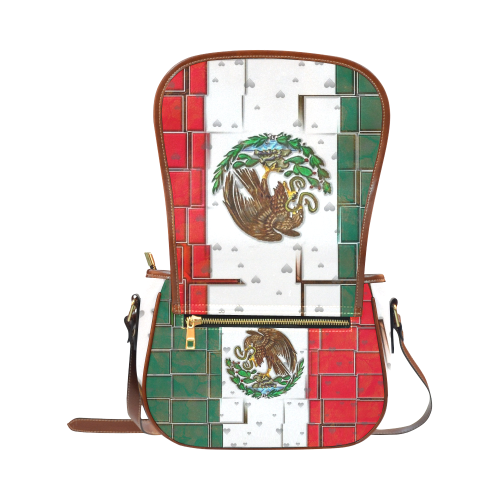 Mexico Pattern by Nico Bielow Saddle Bag/Large (Model 1649)