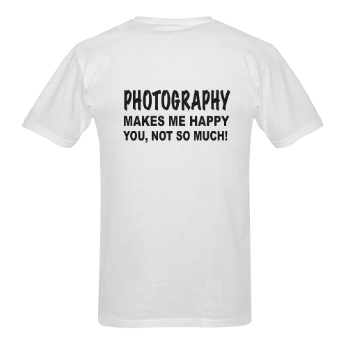 Photography makes me happy Sunny Men's T- shirt (Model T06)