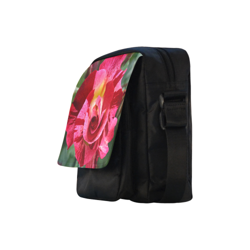 Pink Rose Crossbody Nylon Bags (Model 1633)