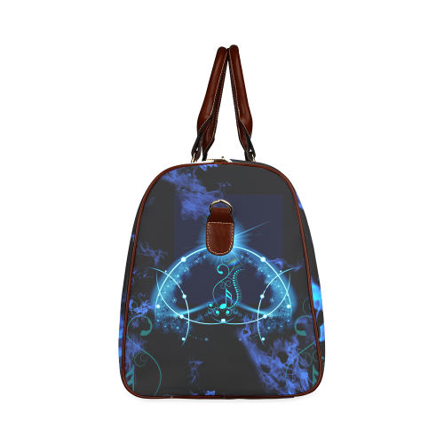 Key notes with glowing light Waterproof Travel Bag/Small (Model 1639)