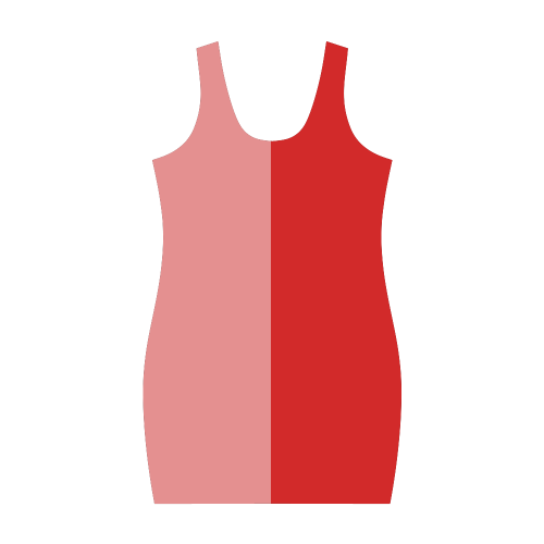 Only two colors - red mix + your ideas Medea Vest Dress (Model D06)