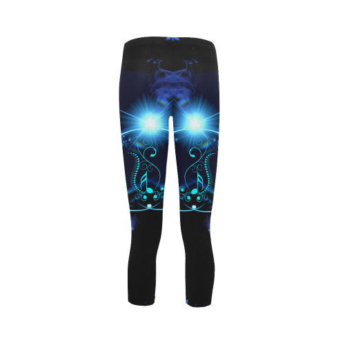 Key notes with glowing light Capri Legging (Model L02)